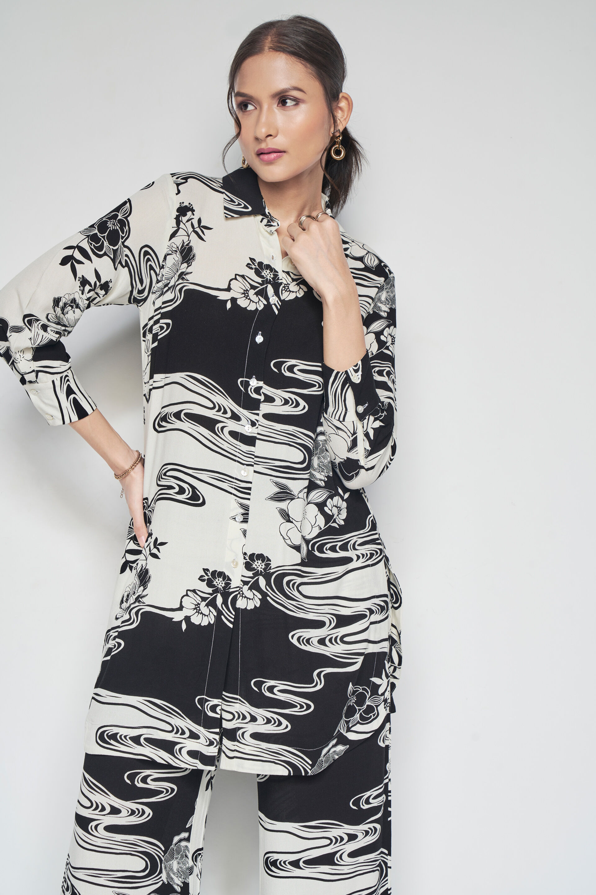 Monochrome Mood Co-ords Set, Black, image 4